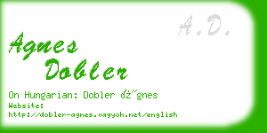 agnes dobler business card